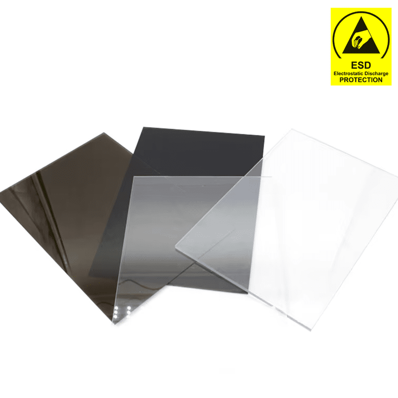 Antistatic Polycarbonate Sheet | Cut TO Size ǀ  ESD PC Sheet ǀ 5mm -12X12" - Image 1
