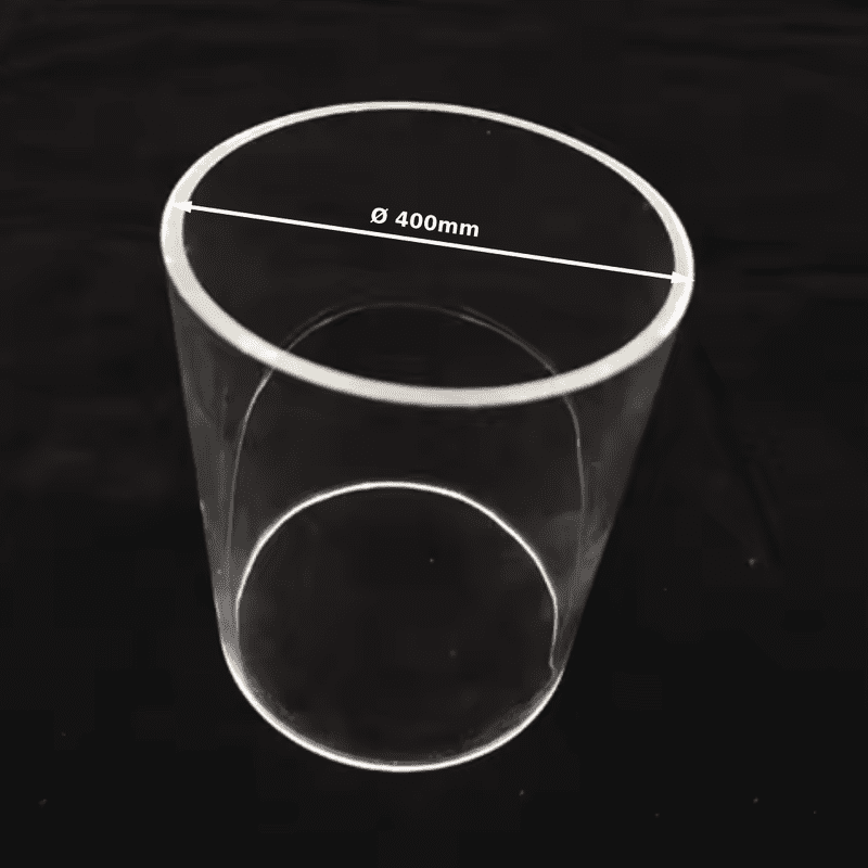 CAST RIGID PMMA Acrylic Pipe Ø 400mm ǀ Wall Thickness 5MM-600MM LENGTH  ǀ  Acrylic Tube Clear Rigid Machinability - Image 1