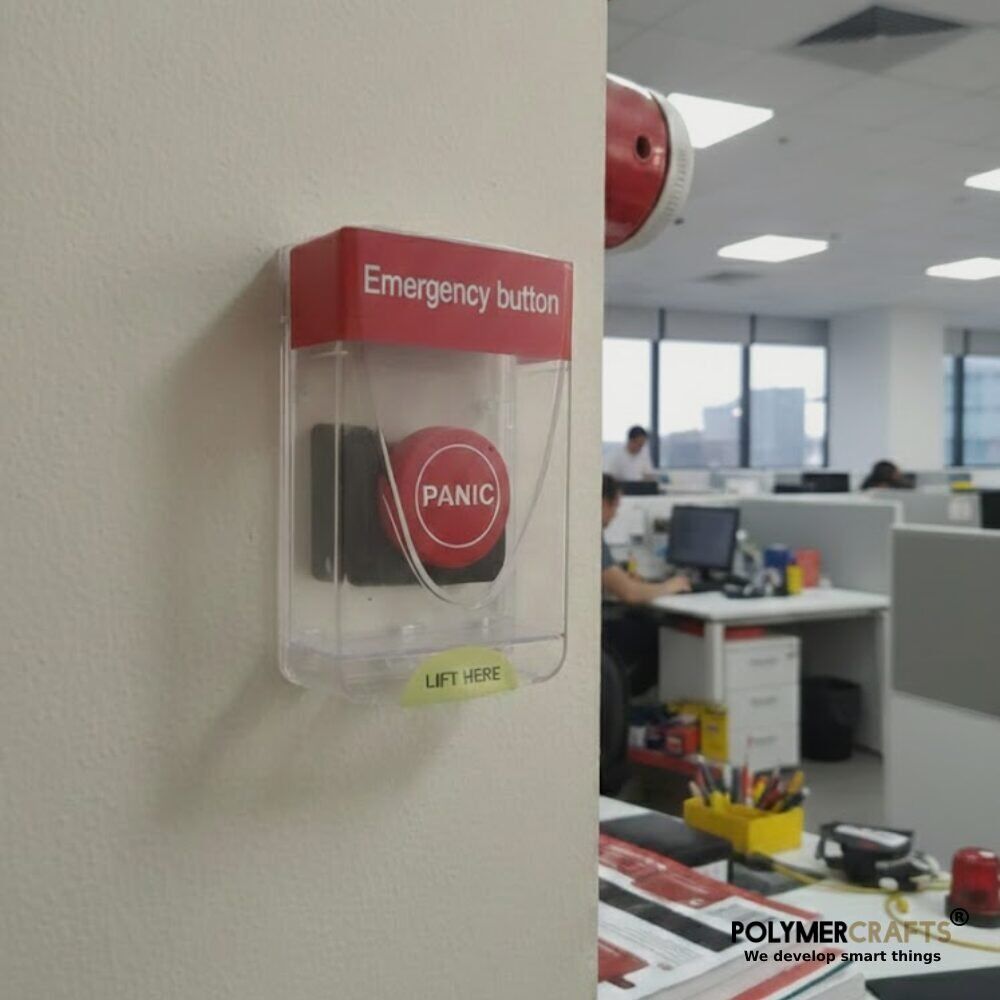 Protection Cover For Panic Abort Switch ǀ Emergency Stop Safety Cover ǀ Push Button Guards & Covers - Image 1