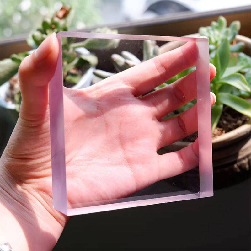 Acrylic Transparent Block -50MM ǀ Acrylic Sheet ǀ Custom cut size - 6X6 INCHES ǀ Clear For Plastic CNC Machining & Milling , Display , DIY Crafts . - Image 1