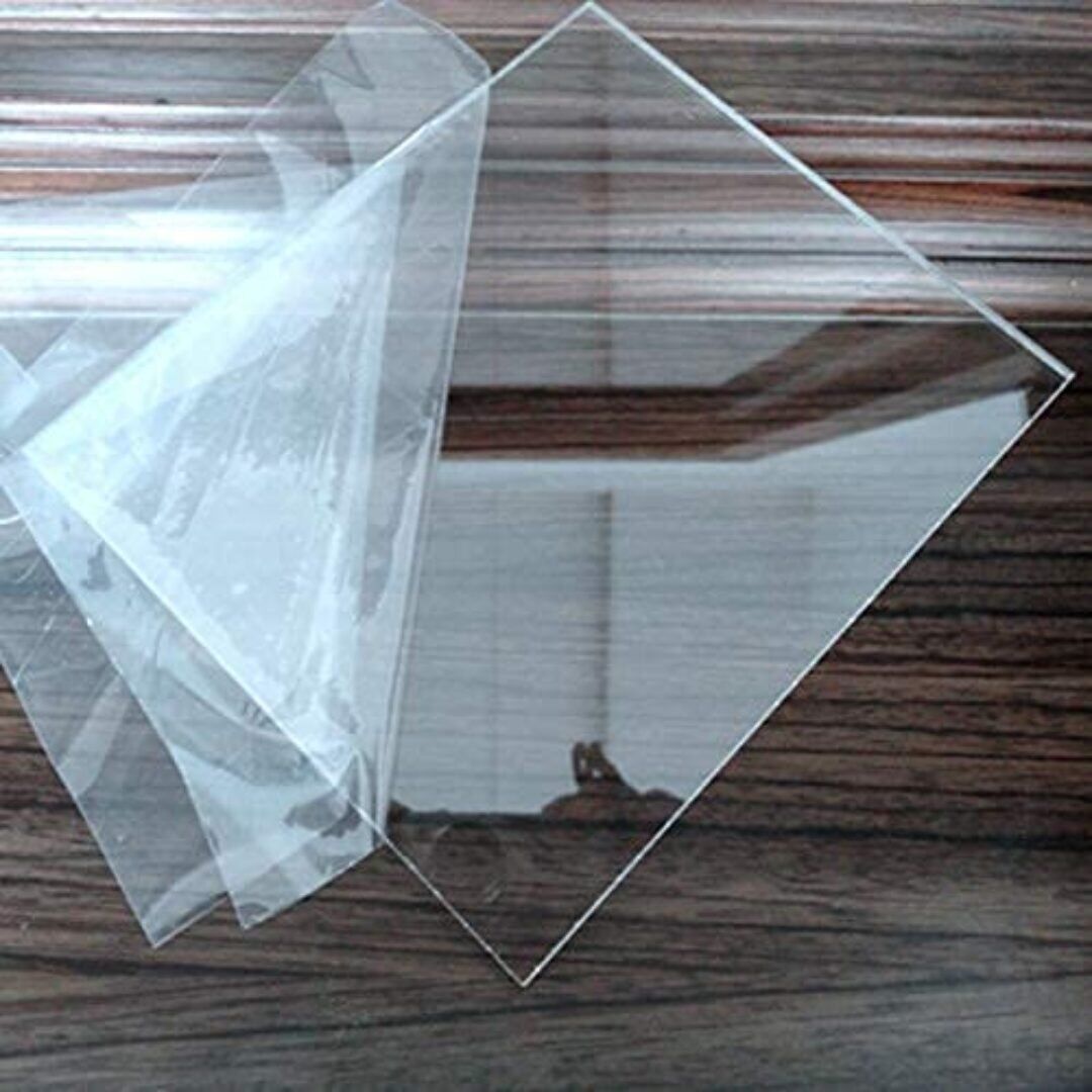 Clear/Transparent Acrylic- 1mmǀ Cut TO Size ǀ Transparent Acrylic 6X6"- 1 mm Sheet DIY Projects  ǀ Artworks - Image 1