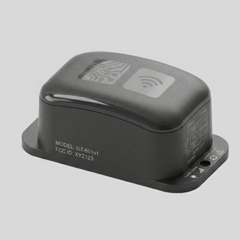 Industrial-Grade ABS IoT Sensor Enclosure – Matte Textured Weather-Resistant Protective Case for Electronic Communication Modules - Image 1