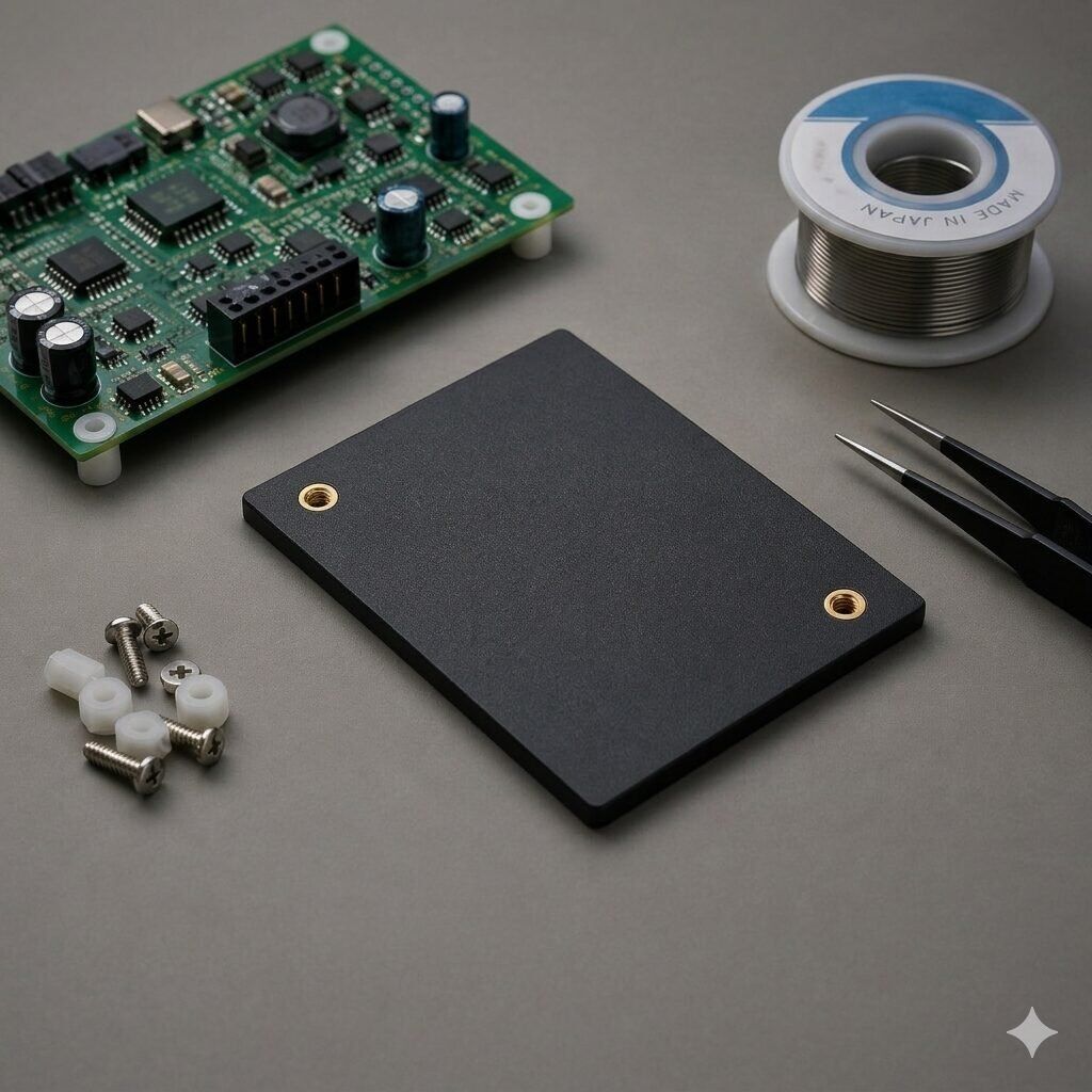 PCB Mounting Plate.(4.3x4.3)Durable ESD-Safe Support Panel for Secure Electronic Component Integration. - Image 1