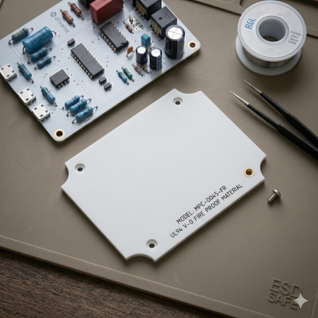 Enclosure Mounting Plate(4.8x4.8) Durable ESD-Safe Support Panel for Secure Electronic Component Integration - Image 1
