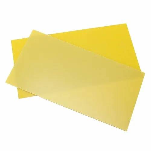 FR4 Yellow Epoxy Glass Sheet, High Temperature Flame Retardant Electrical Insulation Panel (3MM/08x12) - Image 1