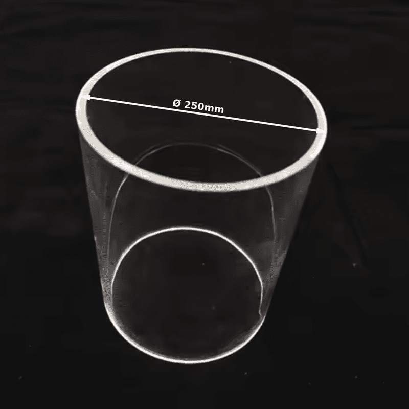 CAST RIGID PMMA Acrylic Pipe Ø 250mm ǀ Wall Thickness 5MM-600MM LENGTH  ǀ  Acrylic Tube Clear Rigid Machinability - Image 1