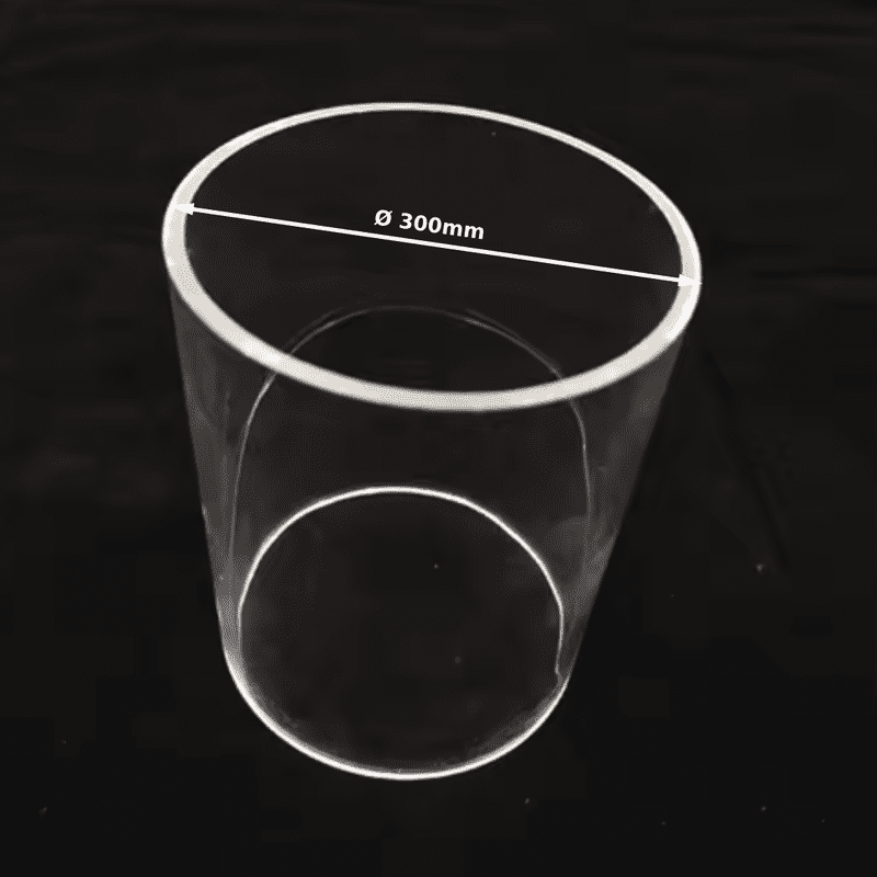 New Project 15 CAST RIGID PMMA Acrylic Pipe Ø 300mm ǀ Wall Thickness 5MM-600MM LENGTH ǀ Acrylic Tube Clear Rigid Machinability - Image 1