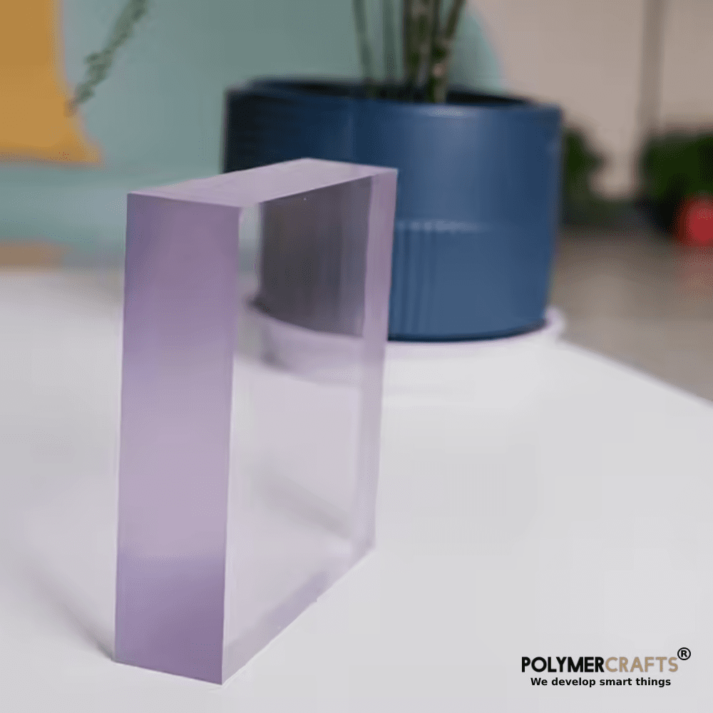 Polycarbonate Sheet Block ǀ Custom cut size -12X18 INCHES ǀ Clear PC Sheet Block For Plastic CNC Machining & Milling  ǀ 20MM THICKNESS . - Image 1