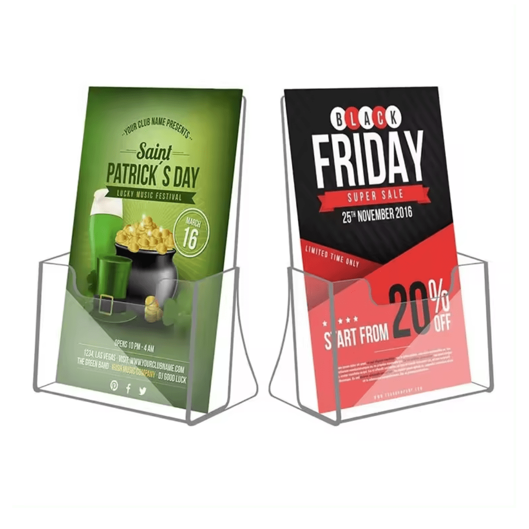 ACRYLIC BROUCHER HOLDER Acrylic leaflet holder