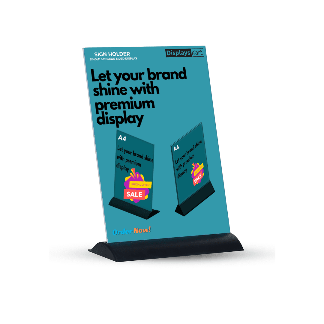 Acrylic A4 Vertical Sign Holder