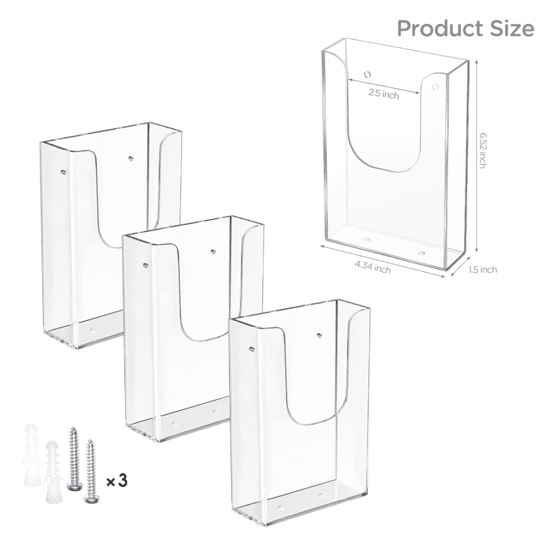 Acrylic brochure holder