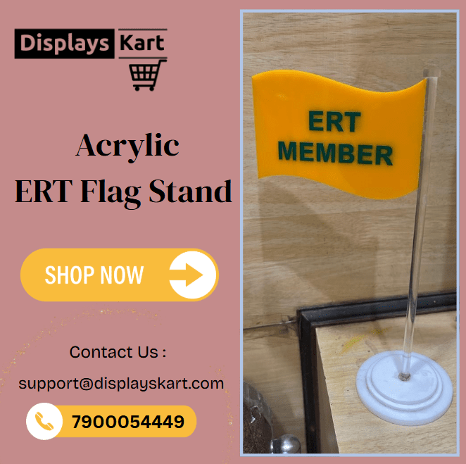 Acrylic flag stand