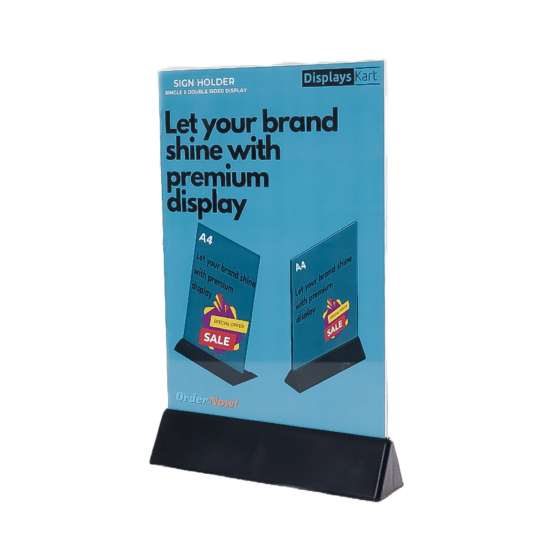 banner products 2 Double sided acrylic sign holder A4