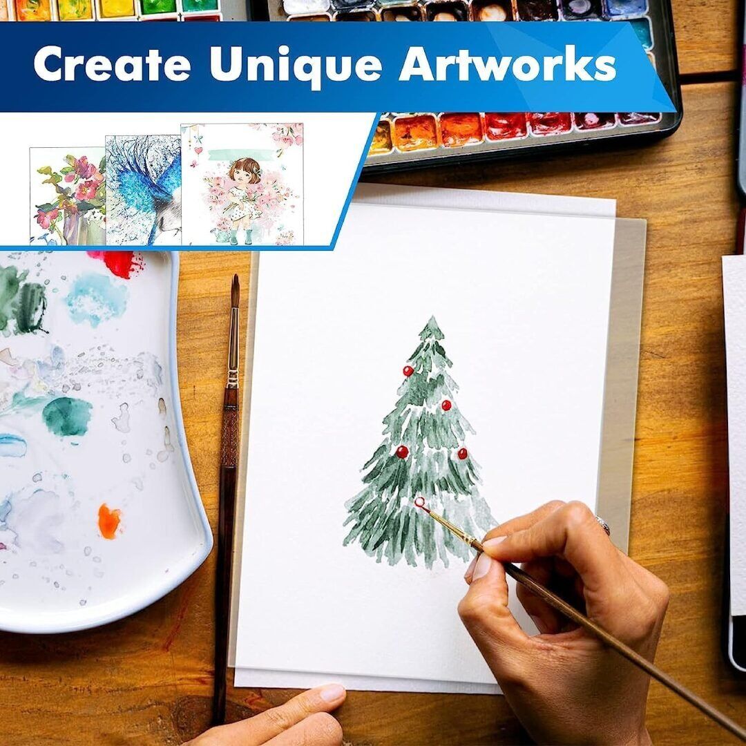 A4-Clear-Transparent Acrylic- 1mmǀ Cut TO Size ǀ Transparent Acrylic A4-1 mm Sheet DIY Projects  ǀ Artworks - Image 1